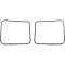 OER 1962-67 Chevy II, Nova Door Frame Weatherstrip Seals, 2 Door Sedan, Pair K440