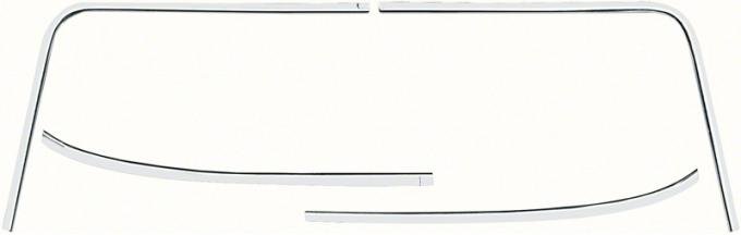 OER 1968-74 Chevy II / Nova 2 Door Windshield Molding Set R1650