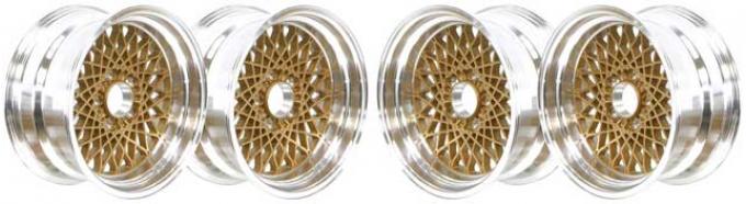 OER 16" x 8" Gold GTA Style Alloy Wheel Set with 4-3/4" Backspacing and 0mm Offset *R4406