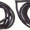OER 1962-67 Chevy II, Nova Door Frame Weatherstrip Seals, 2 Door Sedan, Pair K440