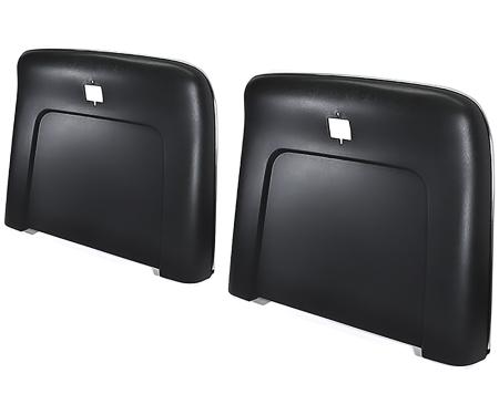 1969-72 Buick, Cadillac, Chevrolet, Oldsmobile, Pontiac, Strato Bench or Bucket, Seat Back Panels, Black ABS