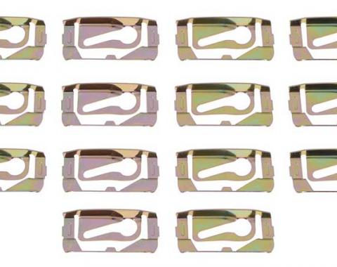 Redline Restomotive® 1968-1972 GM Cars Windshield / Quarter Window / Rear Window / Skylight Molding Clip Set