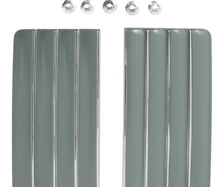 OER 1969-72 Chevy Nova, Front Fender Louvers, with Hardware, RH & LH, Pair 3953843