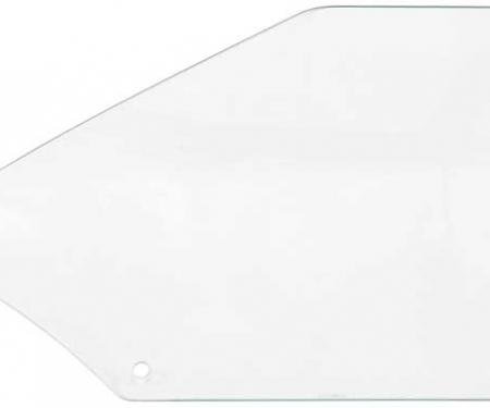 1968-72 Chevy II, Nova, Ventura, Quarter Window Glass, 2-Door Coupe, Clear Glass, RH Passenger Side