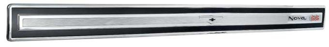 OER 1967 Chevrolet Nova SS, Trunk Lid Panel Molding, Die-Cast 4229497