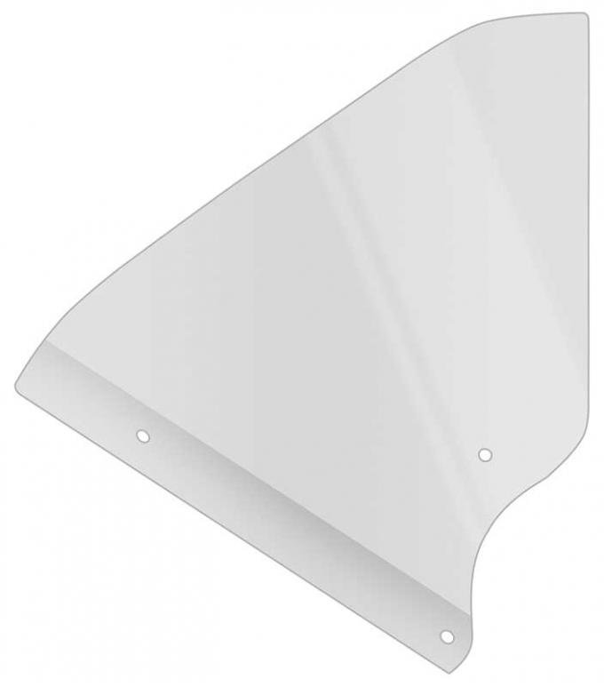 OER 1966-67 Chevy II / Nova, 2-Door Hardtop, Quarter Window Glass, LH/RH, Clear NR706C