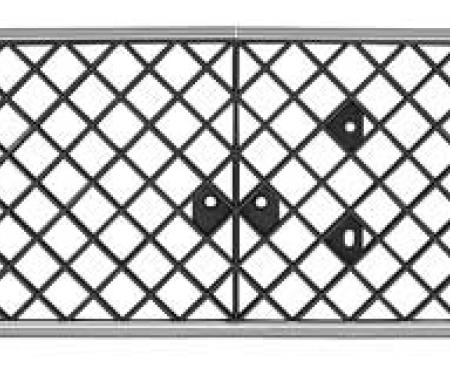 OER 1976-78 Nova Diamond Front Grill - Black 360605