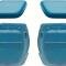 OER 1968-74 Standard Medium Blue Front Arm Rest Kit *R4908