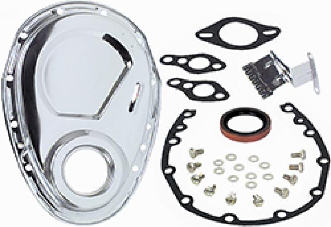 OER 1955-91 Chevrolet, Chrome Timing Cover Set, Small Block T9000