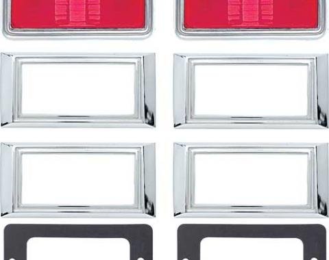 OER 1969 Side Marker / Bezel Lamp Kit (Amber / Red) *R5012A