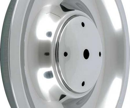 OER 1967 Chevrolet, Rally Wheel Hub Cap Dish, Stainless Steel, without Ornament, Each WC3