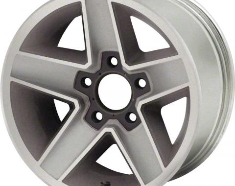 OER 1982-87 Camaro Z28 N90 15" x 7"Aluminum Wheel 5 x 4-3/4" Bolt Pattern 4-1/4" Backspace - Each 12322686