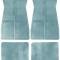 1973-81 GM, Rubber Floor Mat Set, With GM Logo, Factory Style, Set of 4, Light Blue CM65103