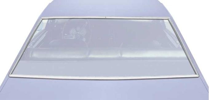 OER 1975-81 Nova, Apollo, Skylark, Omega, Ventura, Phoenix, Rear Window Molding Set, 2 & 4 Door Coupe, Sedan 5 piece Set, without Hatchback N1449