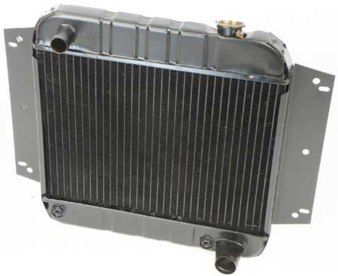 OER 1962-65 Chevy II/Nova L6 194/230 W/ AT - Radiator (14-1/8" X 18-1/2" X 2") Brass/Copper Core CRD1133A