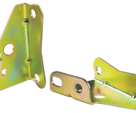 OER 1964-72 Chevelle, 1967-69 Camaro, 1968-74 Nova, Power Brake Booster Brackets, for Boosters With 3-3/8" Square Bolt Pattern, Gold Zinc Plated 153649A
