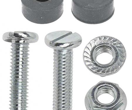 OER 1959-77 GM Hood Adjust Rubber Bumpers And Bolt Set , Various Models *881391