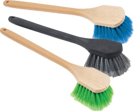 3 Piece Professional 18" Long Handle Body Wash Brush Set