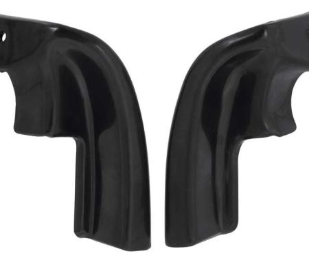 1962-67 Chevy II / Nova, Windlace End Caps, Black, Pair