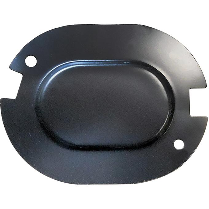 1961-69 GM, Floor Pan Metal Plug, Oval, With Weld Holes, With Notches