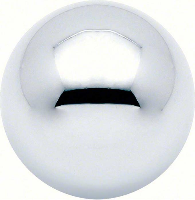 OER 1964-67 Chevelle, El Camino, Impala, Caprice, Nova, Muncie Shift Ball, Chrome, w/o Shift Pattern, 1-3/4" dia. with 9/16"-18 Sae Thread A514