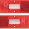OER 1970-71 Chevy Nova, Tail Light Lens, LH Drivers Side, 1971 1st Design Version N5503