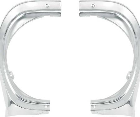 OER 1965 Chevy II / Nova, Fender Eyebrow Moldings, Pair 14723