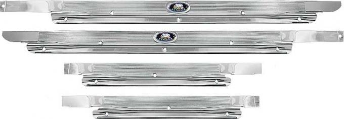 OER 1962-67 Chevy II, Nova, Door Sill Plate Set, 4 Door, Station Wagon, 4 Piece Set, GM Licensed, 14404