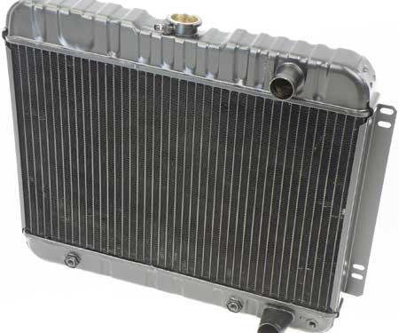 OER 1963-65 Chevy II/Nova V8 W/ AT & W/O AC - Radiator Brass/Copper 3 Row (Inlet On Pass. Side) CRD1153A