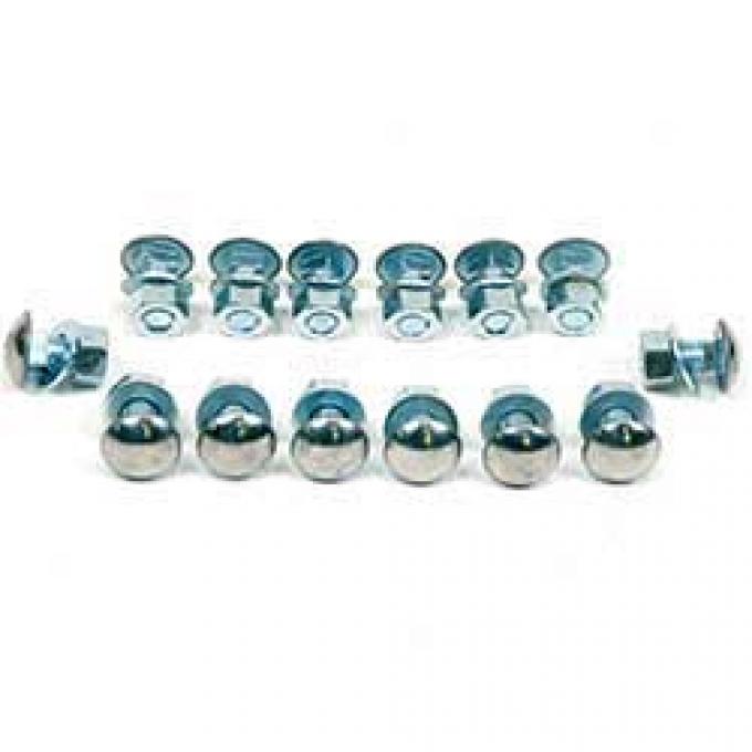 OER 1966-67 Chevy II / Nova, Bumper Bolt Set, Front And Rear, Stainless Steel, 42-Piece Set GM198