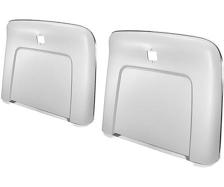 1969-72 Buick, Cadillac, Chevrolet, Oldsmobile, Pontiac, Strato Bench or Bucket, Seat Back Panels, White ABS