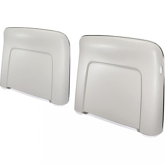 OER 1968-72 GM, Seat Back Panels, Strato Bench or Bucket, 1968 All, 1969-72 Reclining Only, White ABS N1037