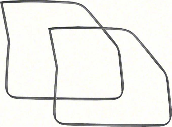 OER 1968-72 Chevy II / Nova 2Dr Door Frame Weatherstrips - Pair K443