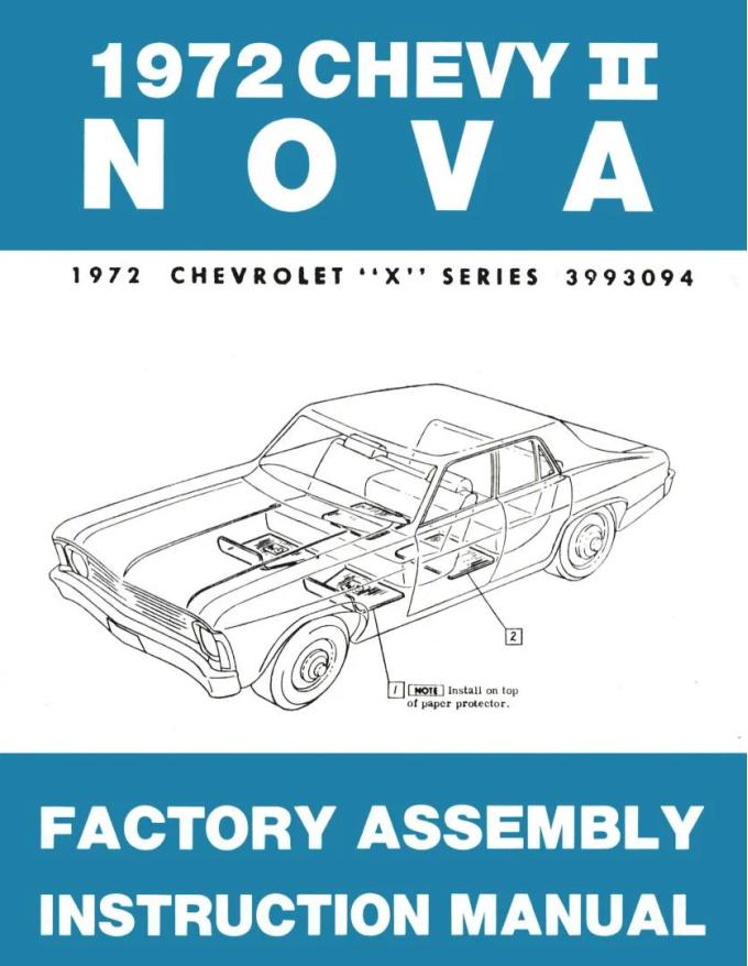 American Autowire Factory Assembly Manual - 1972 Nova 36313