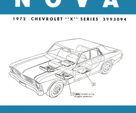 American Autowire Factory Assembly Manual - 1972 Nova 36313